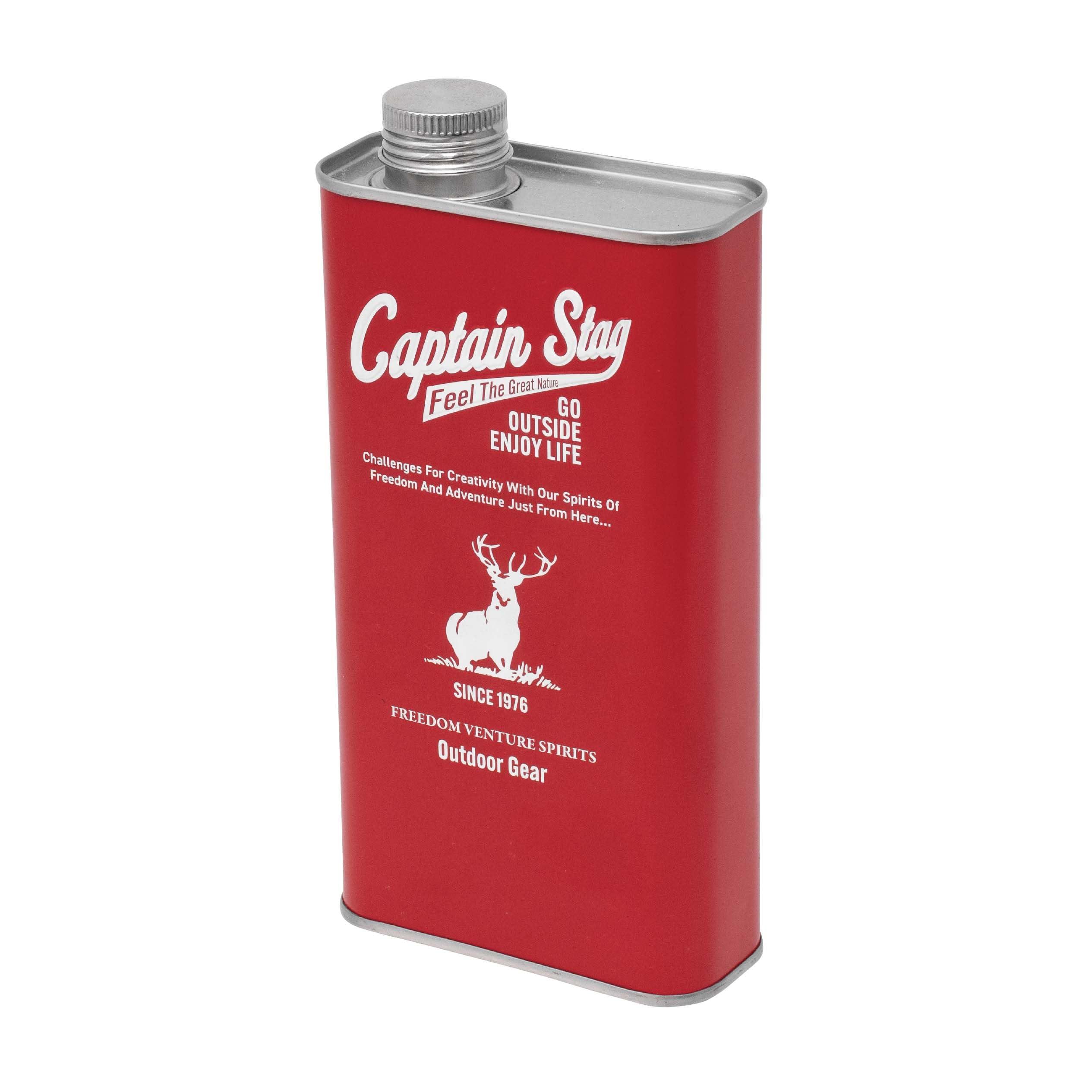 CAPTAIN STAG Outdoor Fuel Container for Paraffin Oil Tin Can 700 Red UM-1641