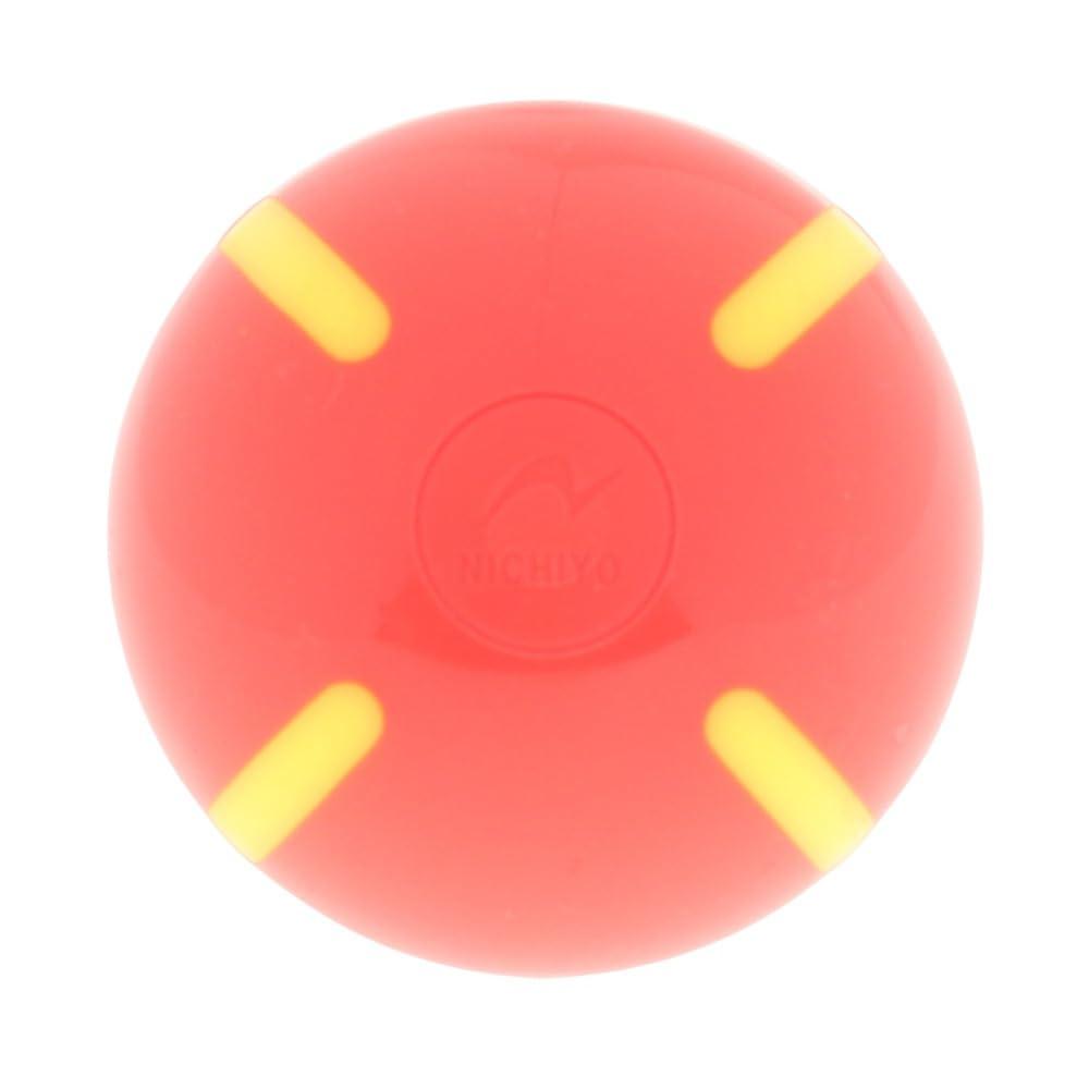 NICHIYO Ground Golf Strike Ball Line GG72RYUC (Red × Yellow/FF/Men's, Lady's)