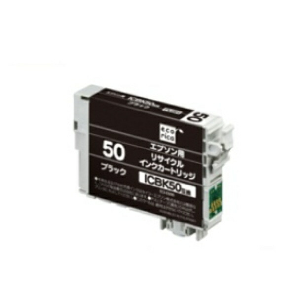 Ecolica Recycled Ink Cartridge Black (Dye) [Epson: ICBK50 Compatible] ECI-E50B 1 piece