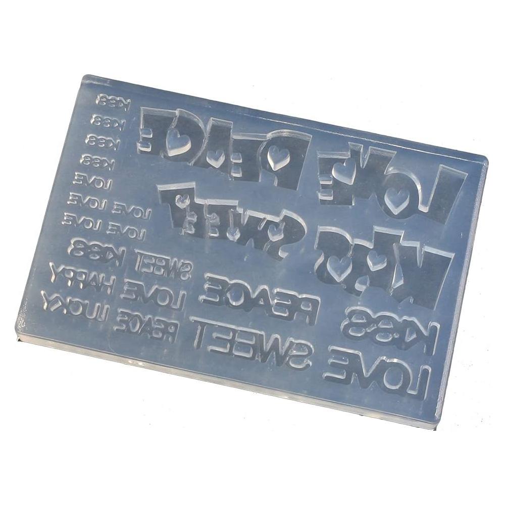 Kamejima Shoten Word Resin Craft Soft Mold Letter Cutter Lovely Word 1 Piece KAM-REJ-563