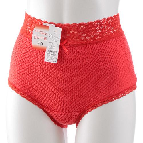 [Etoile 841] Waist Lace Shorts Red M