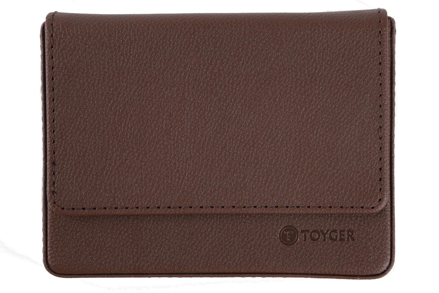 TOYGER Pockes [Perfect for smartly carrying purchased cards] Card Case Pocket Size (Brown)