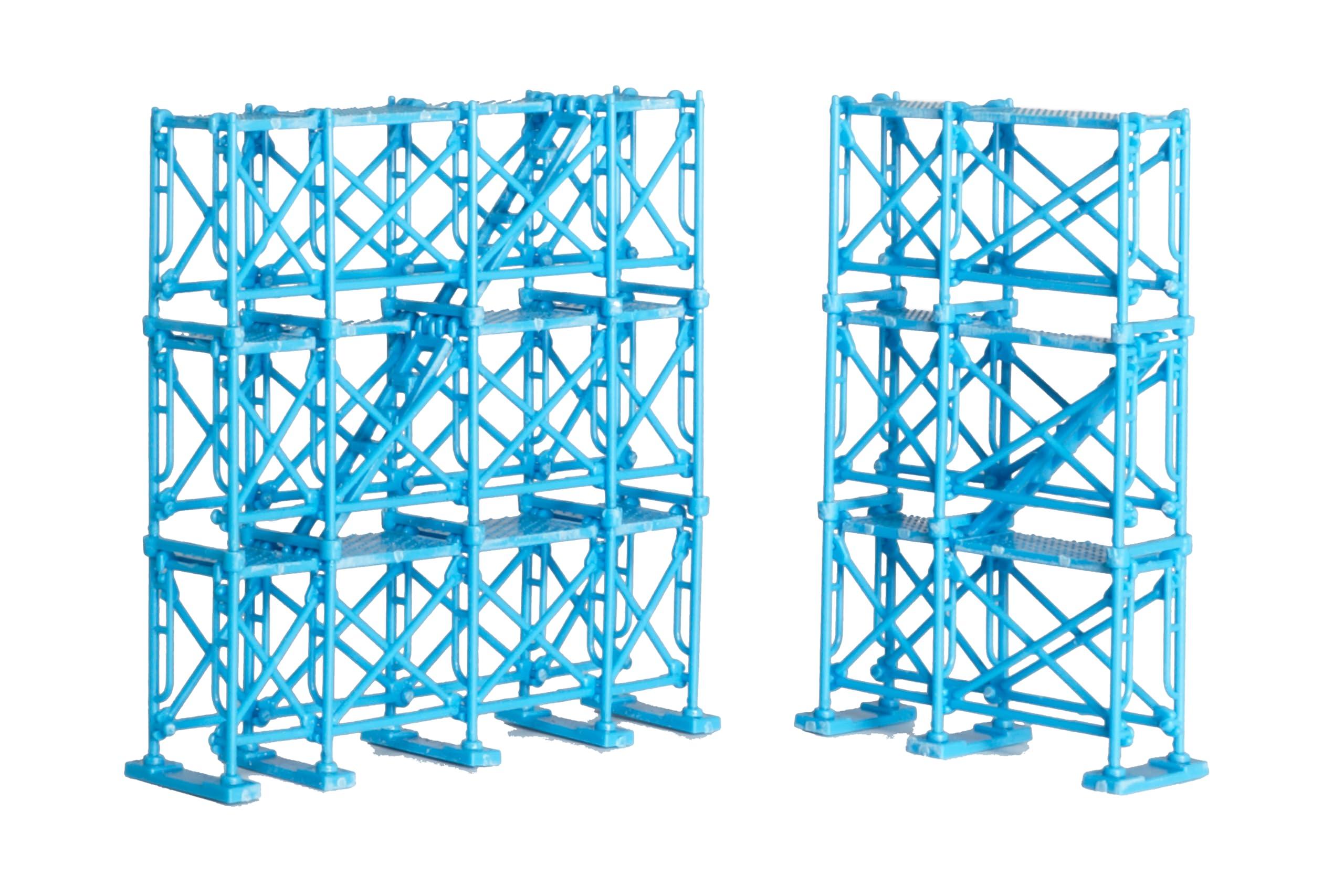 PM Office A PLUM Pop Fantasy Series 1/64–1/100 Scale Scaffolding Blue Plastic Kit PP211