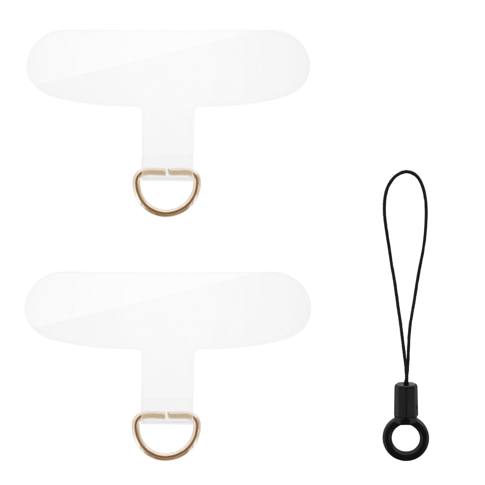 LEPLUS NEXT Smartphone (Universal) Strap Sheet Clip-On Sheet 2-Piece Set Clear/Gold LN-SH01SCLGD