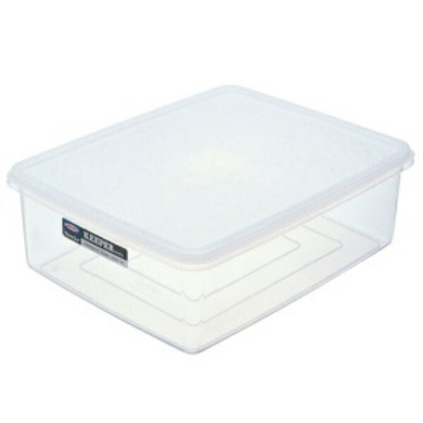 Iwasaki Kogyo Lastroware Storage Container Made in Japan Jumbo Keeper Tupperware S 3.1L Airtight Container Freezer Transparent Food Container Plastic B-385 N