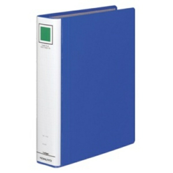 KOKUYO File Pipe-Style File Eco Twin R (Double-Opening) B5 2-Hole 400-Sheet Capacity Blue FU-RT641B