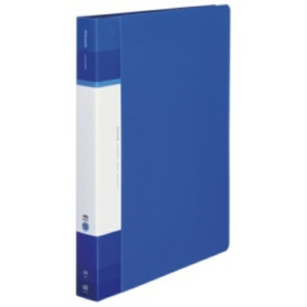 KOKUYO File Clear Book Glassel Fixed Type A4 60 Sheets Blue Ra-GLB60B