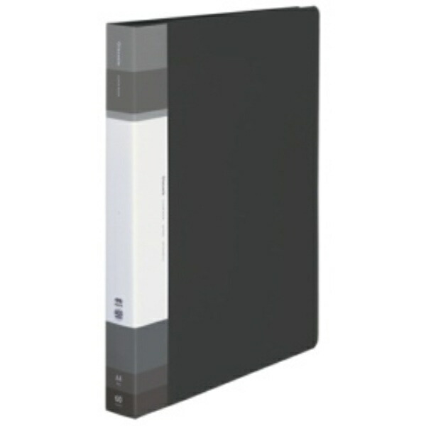 KOKUYO File Clear Book Glassel Fixed Type A4 60 Sheets Black Ra-GLB60D