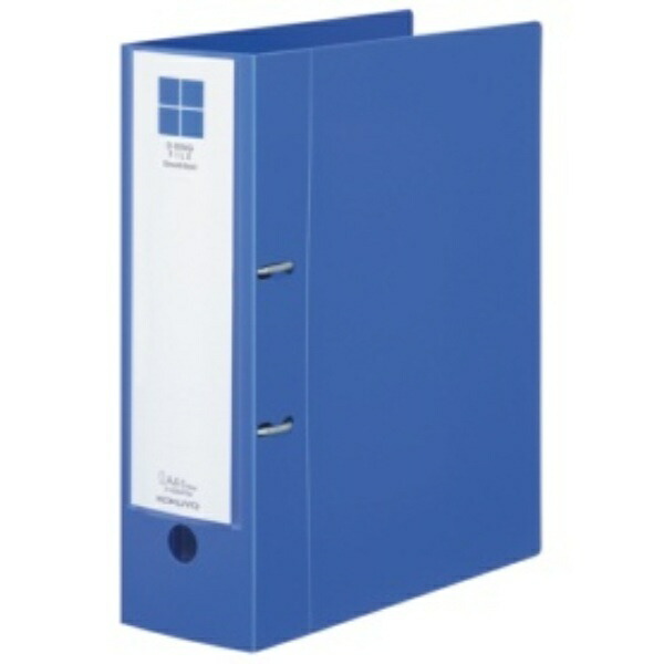 KOKUYO D-Ring Binder Smooth Style A4 2-Hole 700-Sheet Capacity Blue FU-UDS470B