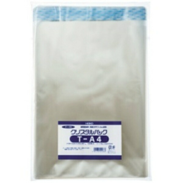 Shimojima Heiko Transparent OPP Bag Crystal Pack with Tape A4 100 Sheets T-A4 006743200