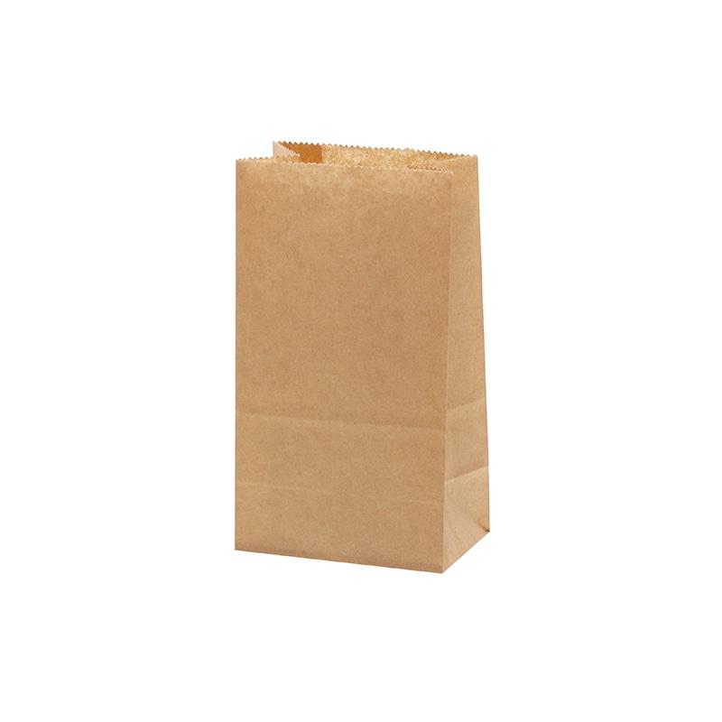 HEIKO NF Oil-Resistant Square-Bottom Bags 9-6 Unbleached Plain 100 Sheets