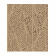 HEIKO Wax Paper Regular Size Feather Initial Brown 100 Sheets