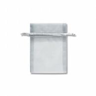 Shimojima HEIKO Organza Bag Flat Pouch Type S Silver 10-Pack 008705028