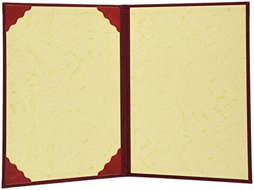 Nakabayashi Frame Certificate File Award Holder Foldable Suede-Like Cloth Cover B5 Size FSS-B5-R