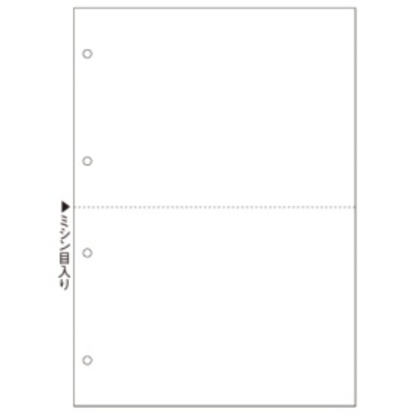 Hisago FSC® Certified Multi-Purpose Printer Forms A4 White Paper 2-Sided 4-Hole Punch 100 Sheets FSC2003