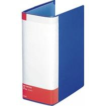 Lion Office Supplies Pipe-Style File Single-Sided Opening A4S No.7103K-B Blue