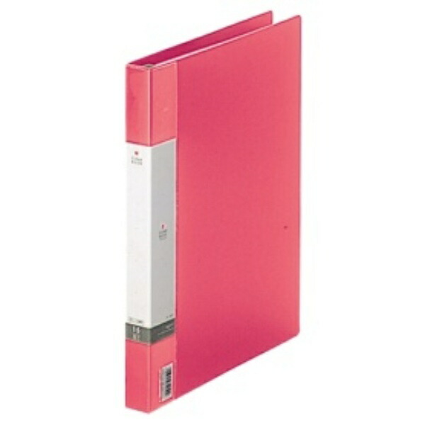 Rihitora File Clear Book Refillable A4 30-Hole 15-Pocket Red G3801-3