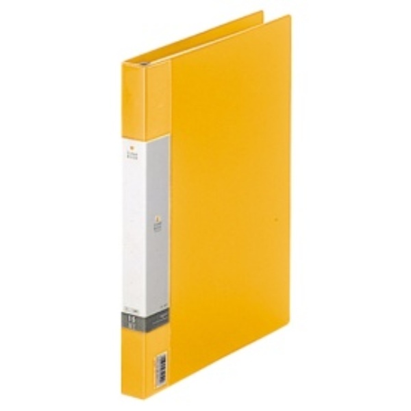 Rihitora File Clear Book Refillable A4 30-Hole 15-Pocket Yellow G3801-5