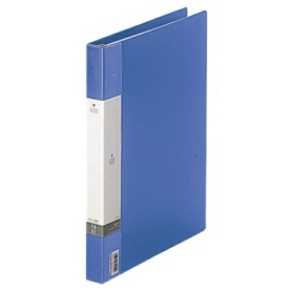 Rihitora File Clear Book Refillable A4 30-Hole 15-Pocket Blue G3801-8