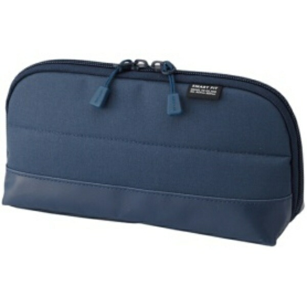 Rihitorabu Wide-Opening Large Capacity Pen Case Navy A7688-11
