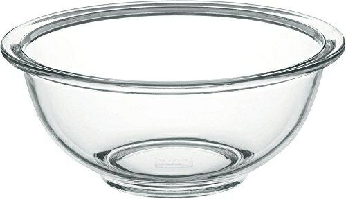 iwaki AGC Techno Glass Heat-Resistant Glass Bowl Round 1.5L (6.72 cups) Outer Diameter 21.3cm Microwave/Oven/Dishwasher Safe Wide-mouth design for easy mixing Low center of gravity for stability BC323