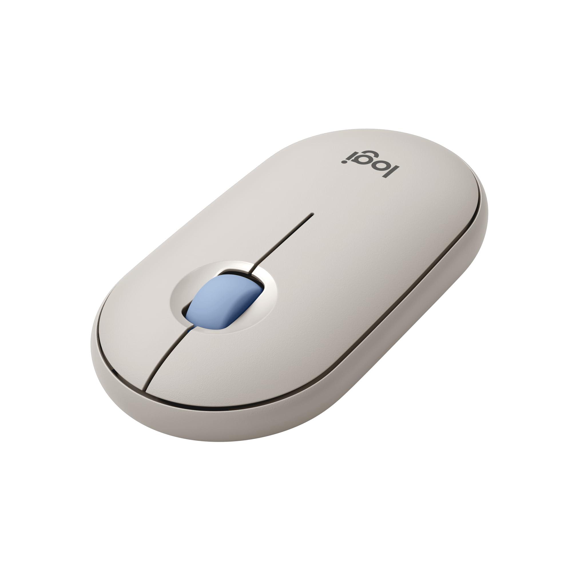 Logitech Wireless Mouse PEBBLE MOUSE2 M350sGY Slim Quiet Bluetooth Logi Bolt Mouse Wireless Symmetrical Easy-Switch 4000dpi 24-Month Battery Life Windows Mac Chrome An