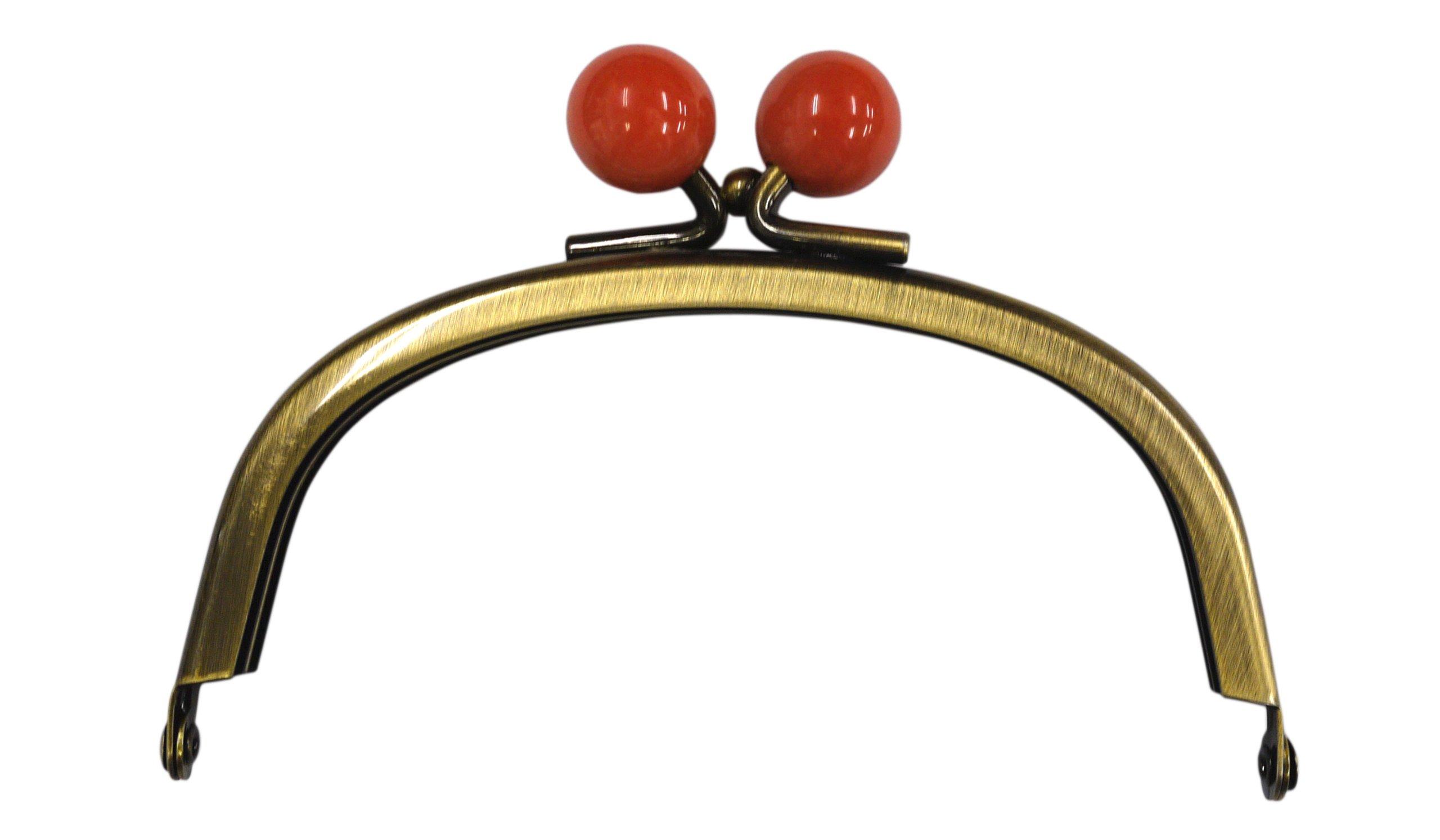 INAZUMA Bead-Attached End Cap (No Ring) #2 Coral Color BK-1075AG