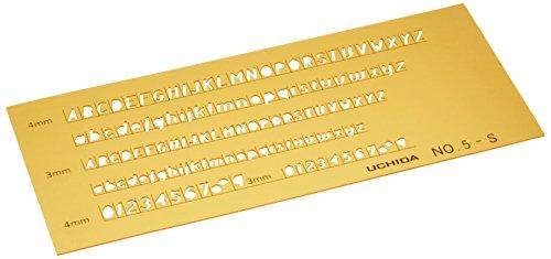 Uchida Template No.5-S Alphanumeric Ruler 1-843-1015