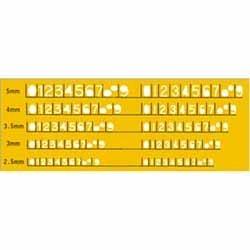 Uchida Template No.6-S Numerical Ruler 1-843-1016