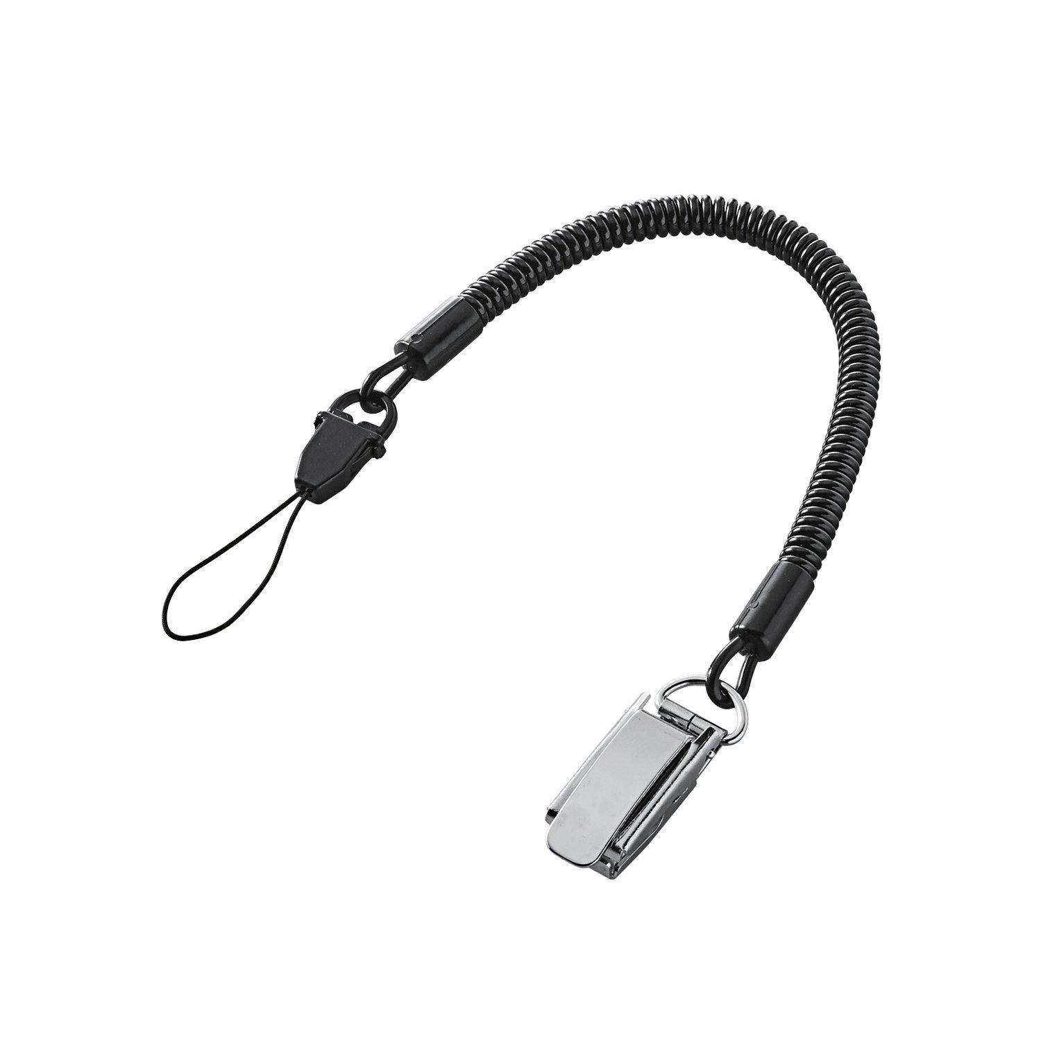 ELECOM Smartphone Strap/Clip (Metal)/70cm/Black
