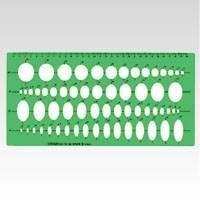 Template Elliptical Ruler CR-TN220-G