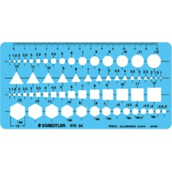 STAEDTLER Template Combination Ruler (Small) 976 04