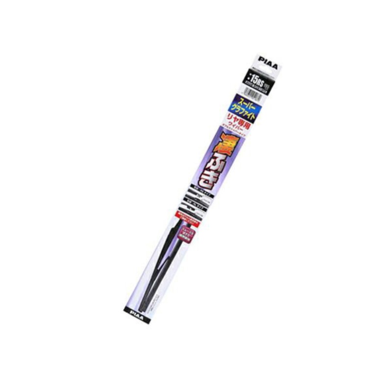 PIAA Wiper Blade 305mm Super Graphite Graphite-Coated Rubber 1 Piece Call Number 1RL Rear Only Double Stopper Type WGW30RL