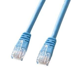 Sanwa Supply Enhanced Category 5 Twisted Pair LAN Cable 3m Light Blue KB-T5Y-03LBN