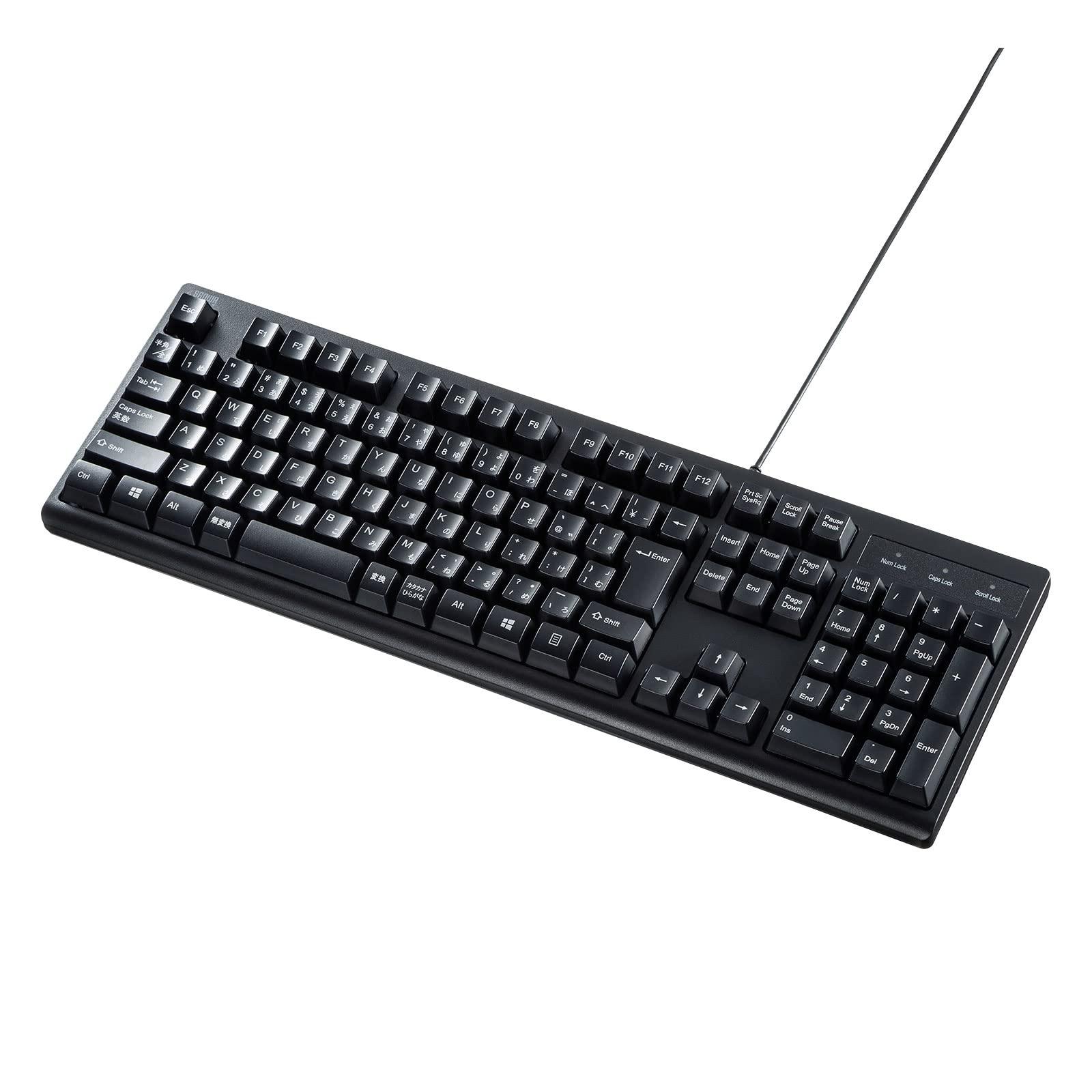 Sanwa Supply Japanese 109 Keyboard (Black) SKB-109PBK