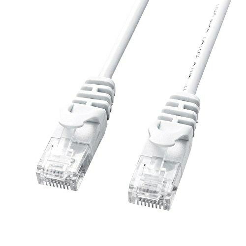 Sanwa Supply Category 6 Ultra-Thin LAN Cable 10m White LA-SL6-10W