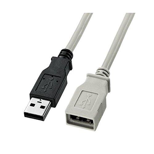 Sanwa Supply USB Extension Cable Light Gray 1m KU-EN1K