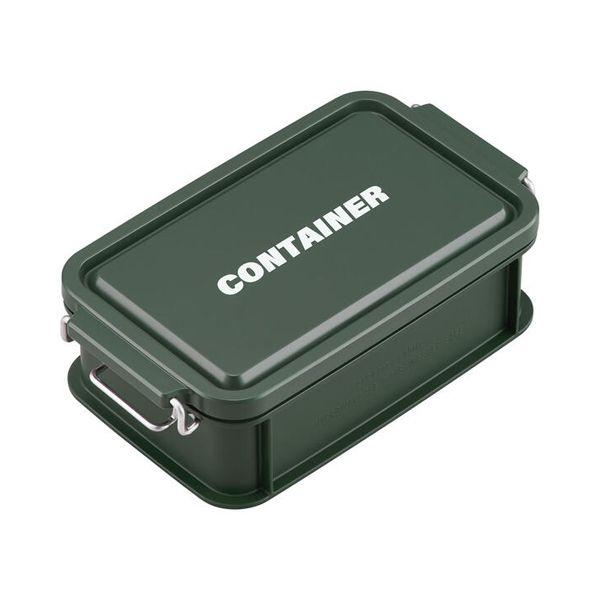 OSK Lunch Box CONTAINER Container Lunch Box with Dividers Green 600ml Made in Japan Dishwasher and Microwave Safe Stain Resistant Antibacterial 2-Point Lock with Gasket