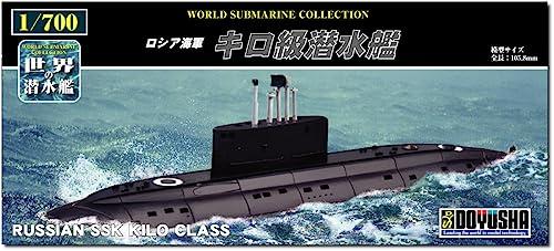Doyusha 1/700 World Submarine Series No.2 Russian Navy Kilo-class Submarine Plastic Model Kit WSC-2