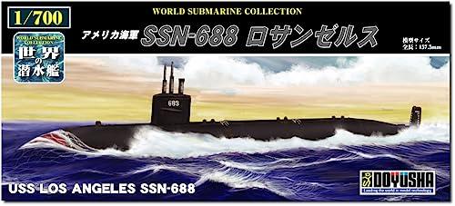 Doyusha 1/700 World Submarine Series No.14 U.S. Navy SSN-688 Los Angeles Plastic Model Kit WSC-14