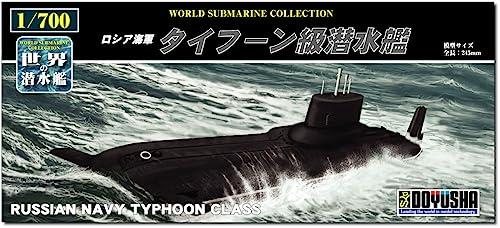 Doyusha 1/700 World Submarine Series No.19 U.S. Navy Typhoon-class Submarine Plastic Model Kit WSC-19