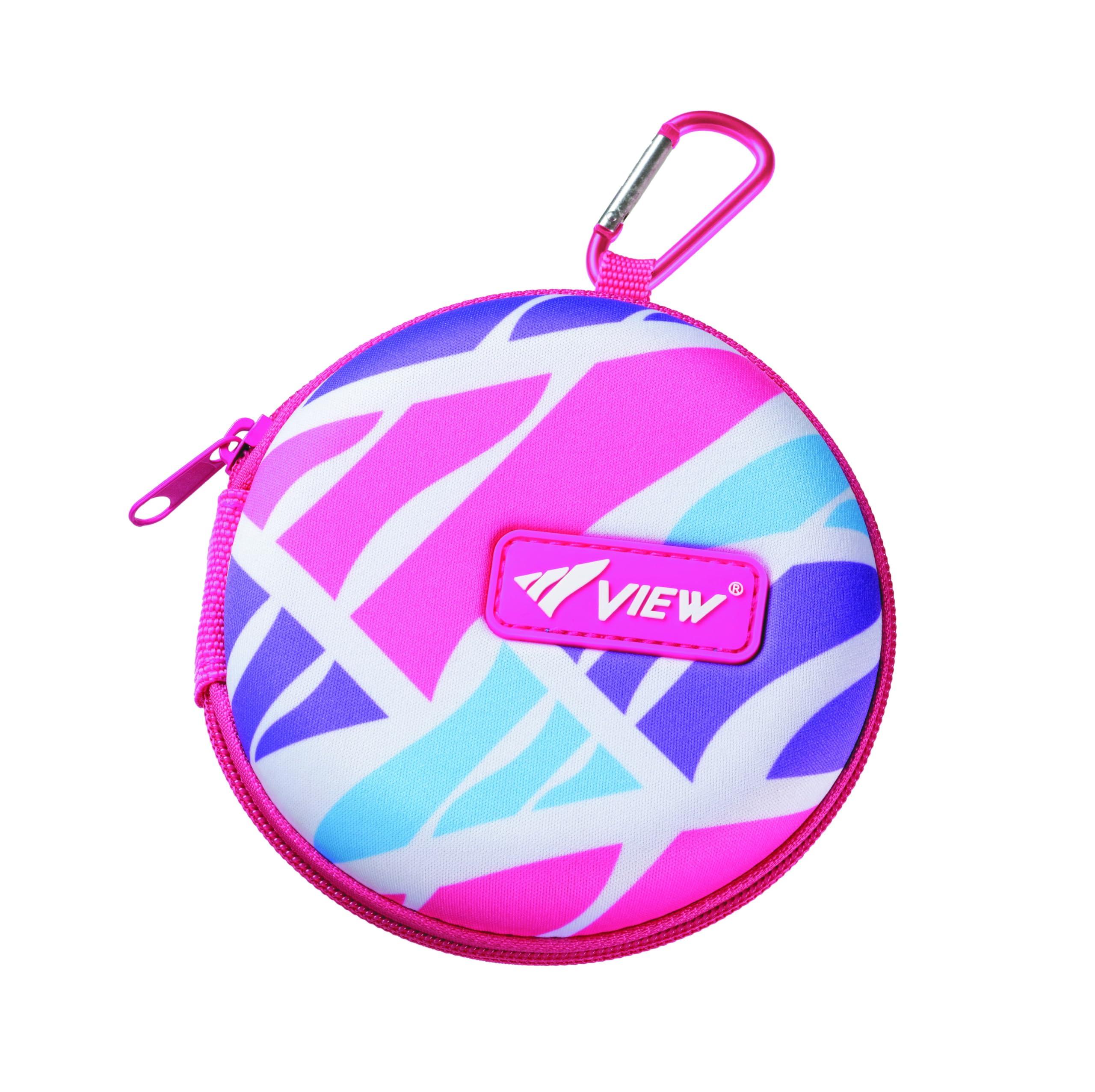 [View] Swimming Goggle Case with Carabiner Clip - Protective Case for Swimming Goggles with Ventilation Holes - Underwater Goggle Case - Small Item Pouch - Pink VA1304 P