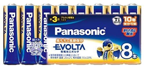Panasonic Evolta AA Alkaline Batteries 8-Pack LR6EJ/8SW