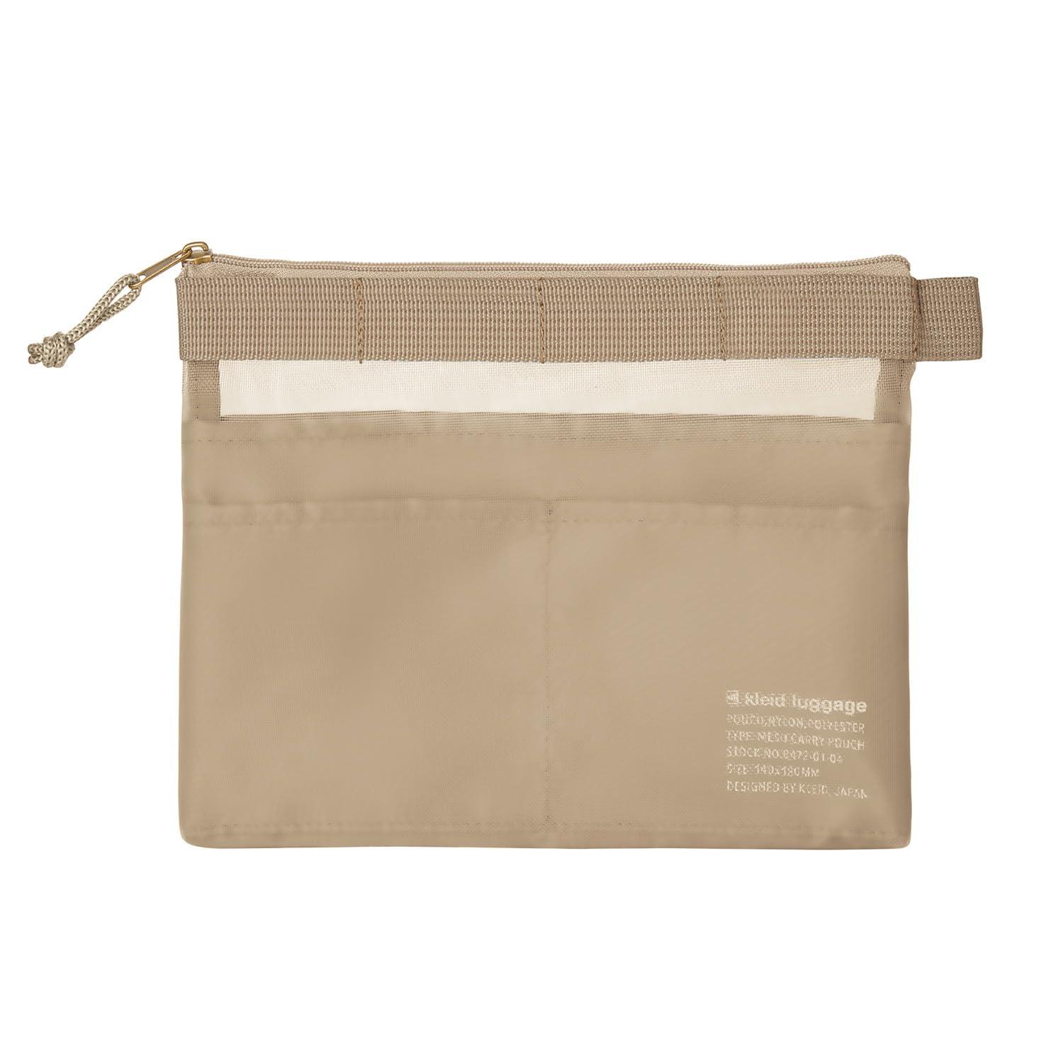 kleid Mesh Carry Pouch Mini A6 Size Compatible Beige 8472-03
