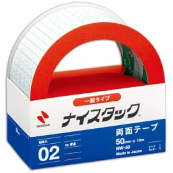 Nichiban Double-Sided Tape Nice Tack (General) 50mm x 10m NW-50