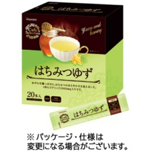 Asahi Group Foods WAKODO Café Selection Honey Yuzu Stick Type 1 Box (20 Sticks)
