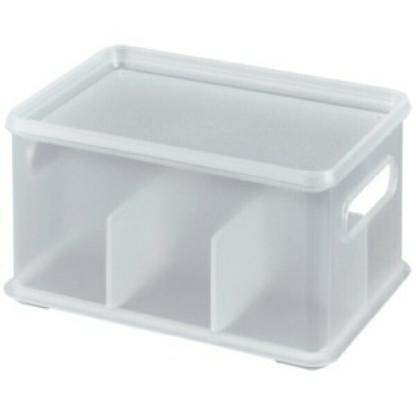 Sanka Small Item Storage Box with Lid Pico Art L Size Clear Color (Width 190 x Depth 120 x Height 98mm) Inbox Pico Art NIB-PKA-LCL Made in Japan