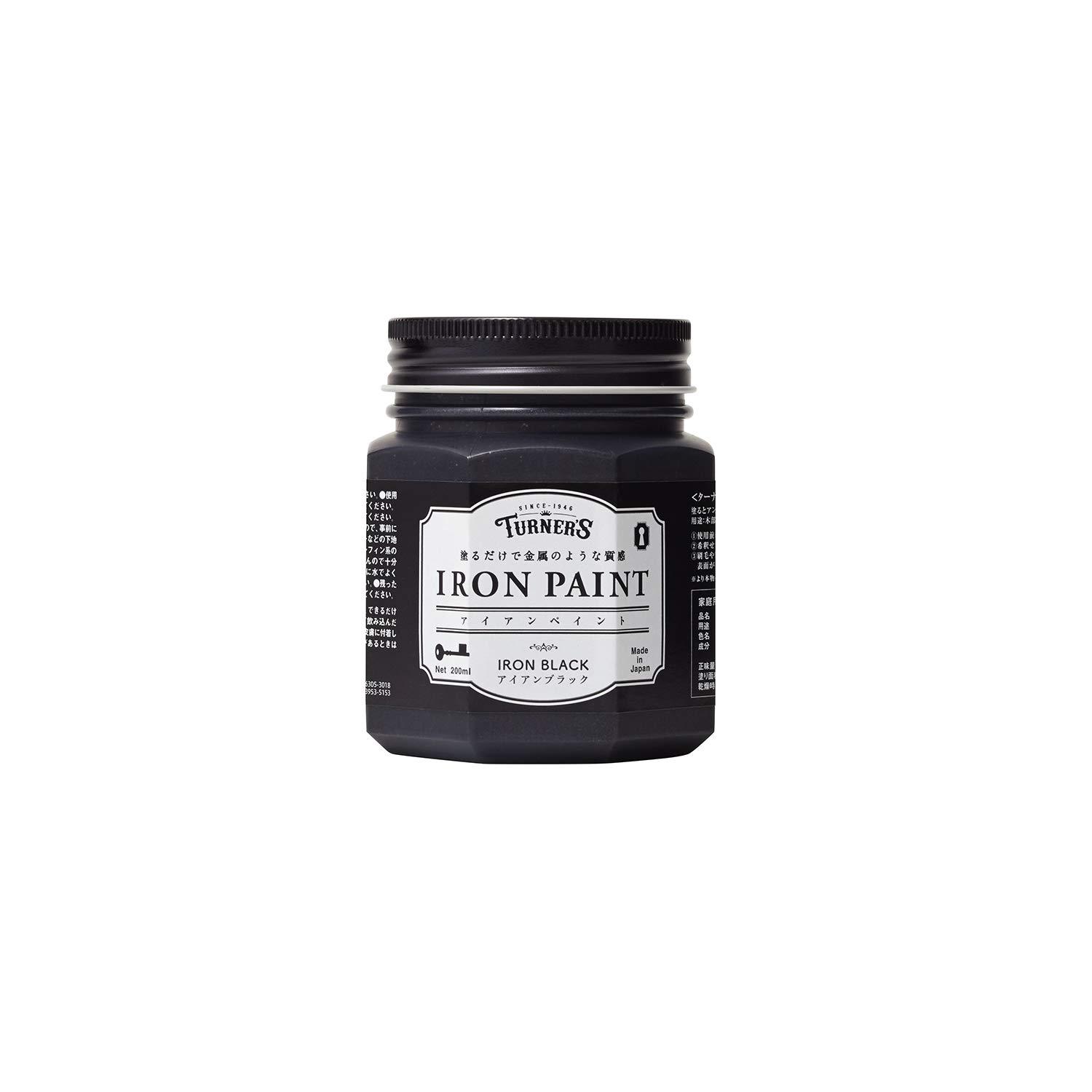 Turner Color Water-Based Paint Iron Paint Iron Black IR200009 200ml