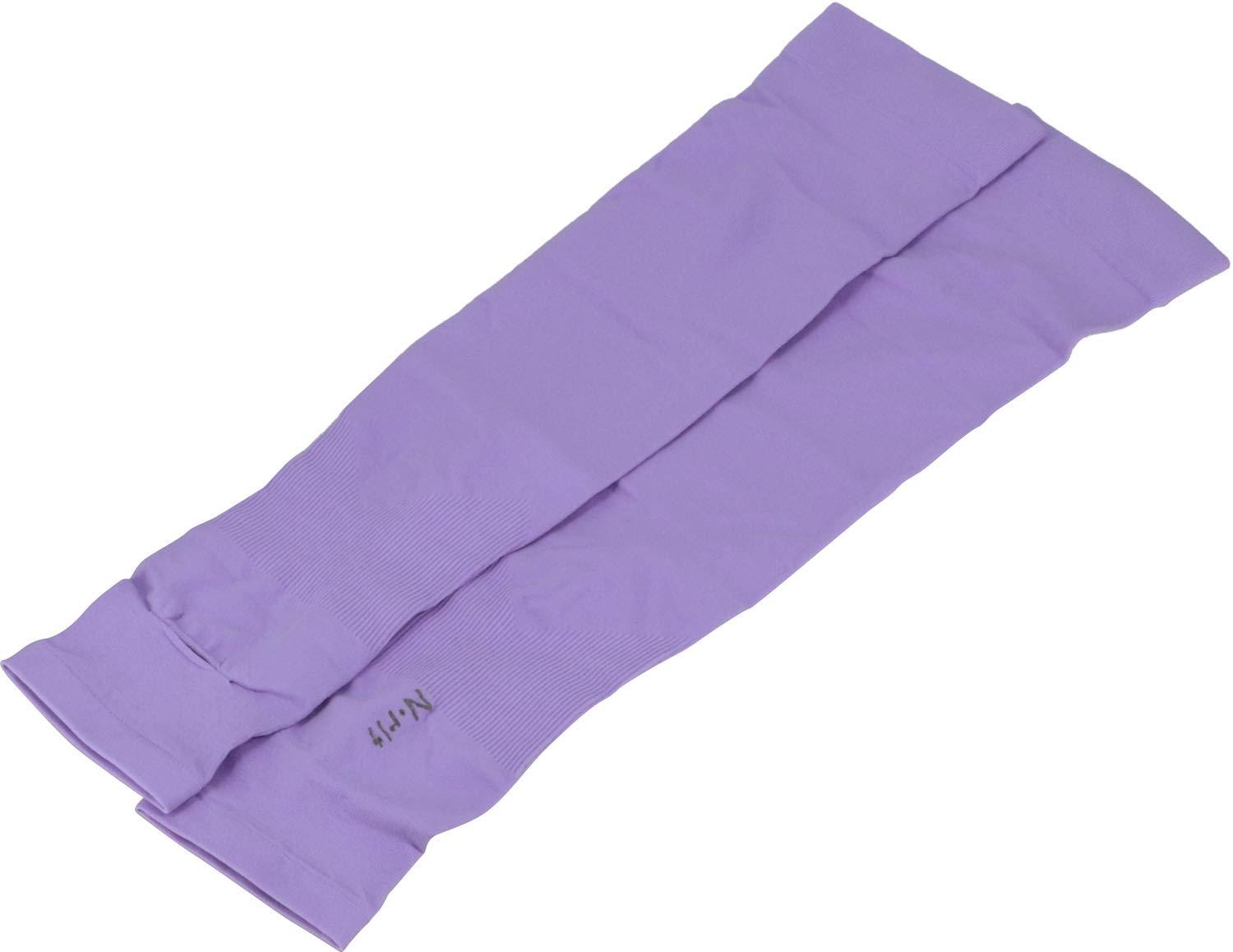 Nrit Quick-Dry UPF50+ Arm Cover with Fingerless Gloves Tube Nine Coolette Gloves Violet 1610117