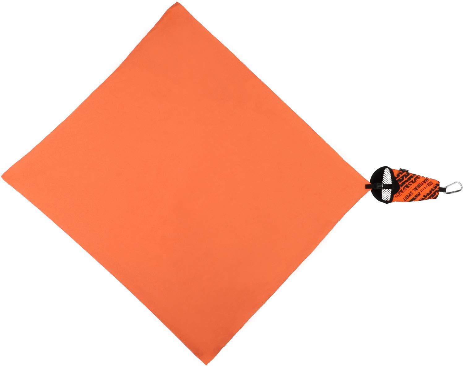 Nrit Quick-Dry Towel Kanpack Towel with Storage Pouch Orange L 1610111